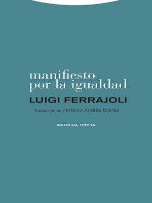 cover image of Manifiesto por la igualdad